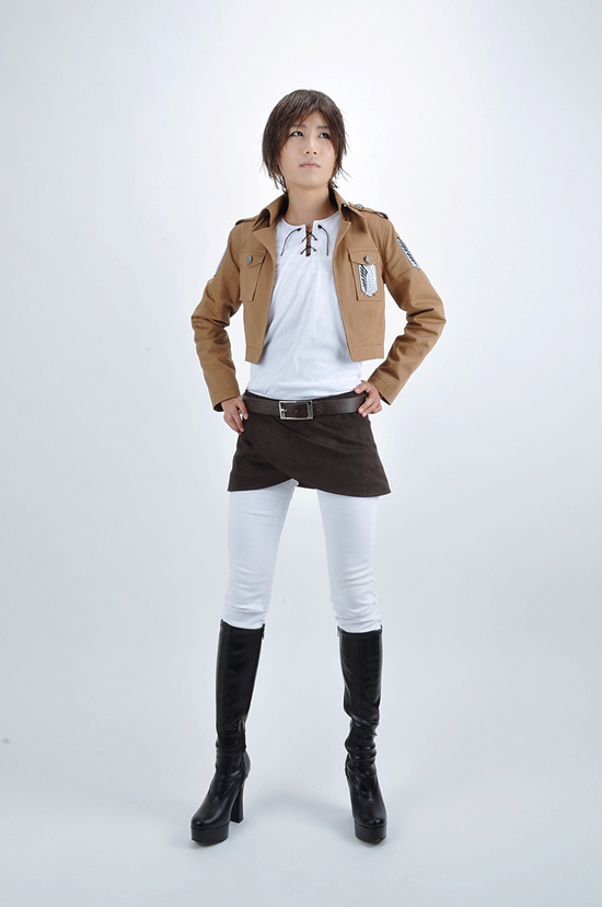 Attack on Titan Eren Jaeger The Recon Corps Uniform Cosplay Costume